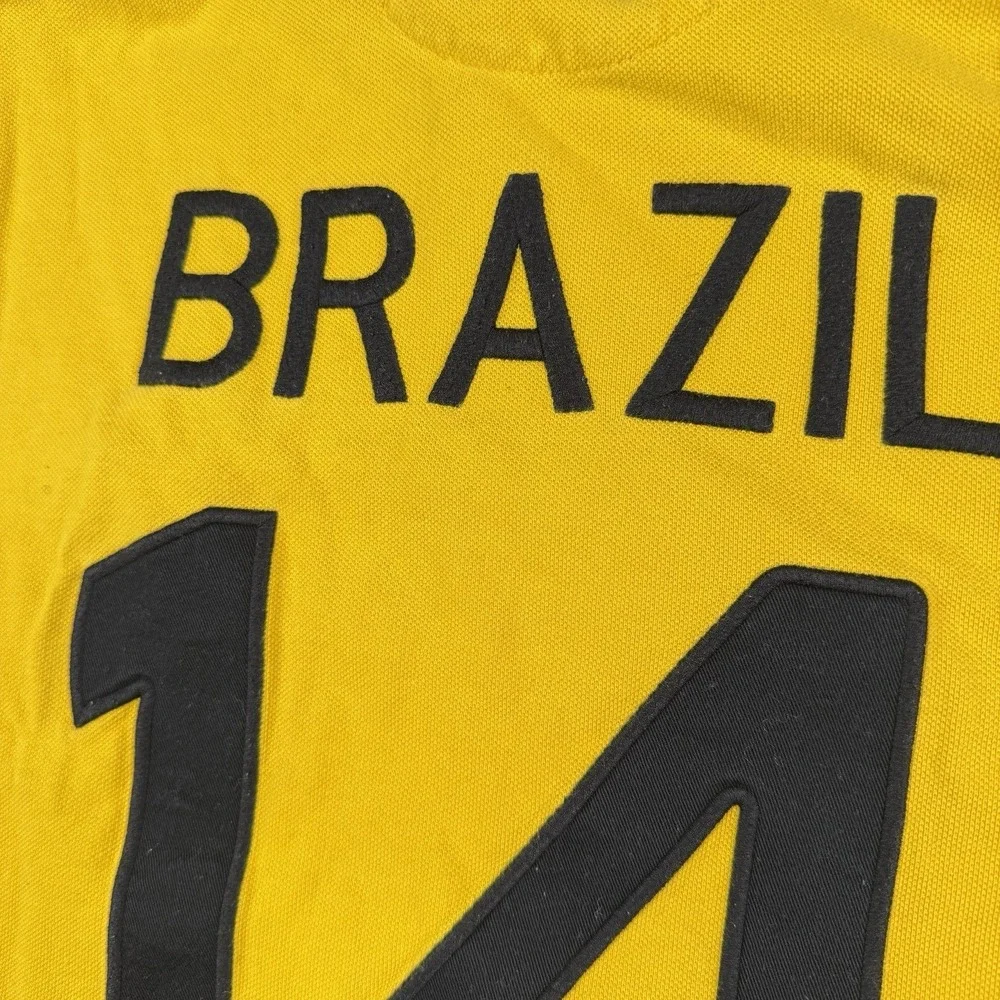 Polo Ralph Lauren Shirt Mens XL Yellow Polo World Cup Olympic 14 BRAZIL RARE